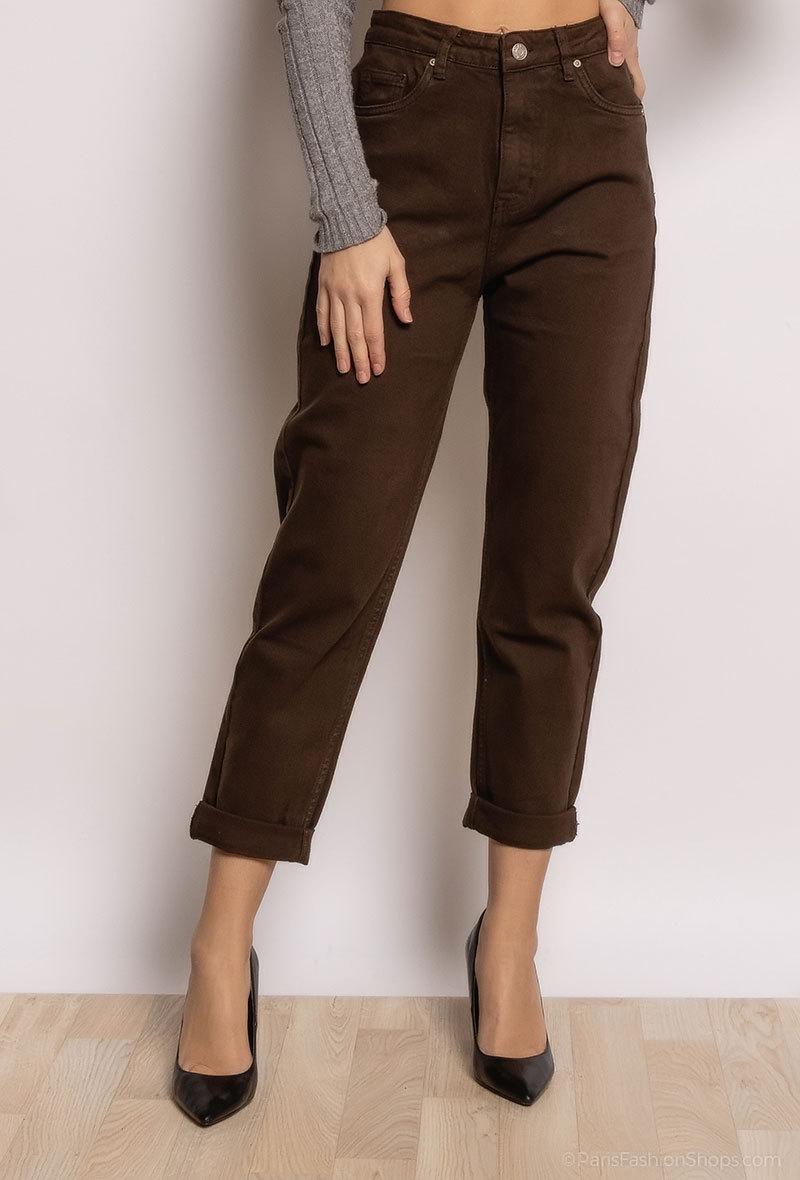 Jeans Femme Marron R-Display D1534-T1026 #c Efashion Paris