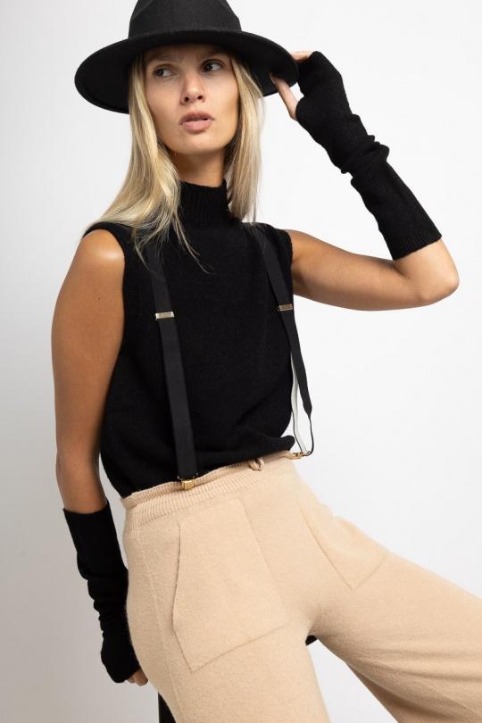 Pulls Femme Noir Max & Enjoy PULL SANS COUTURES 370236 Efashion Paris