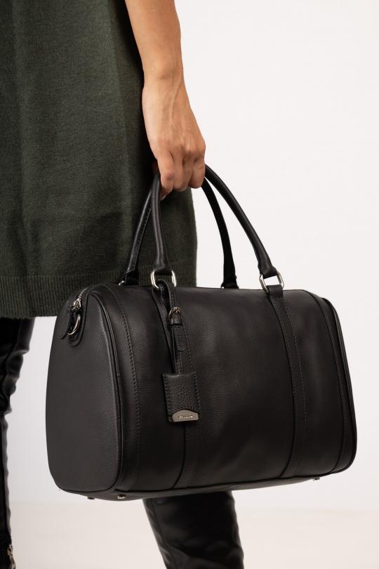 Sacs à main Maroquinerie Noir Max & Enjoy SAC BOWLING CUIR - 11984AL17 Efashion Paris