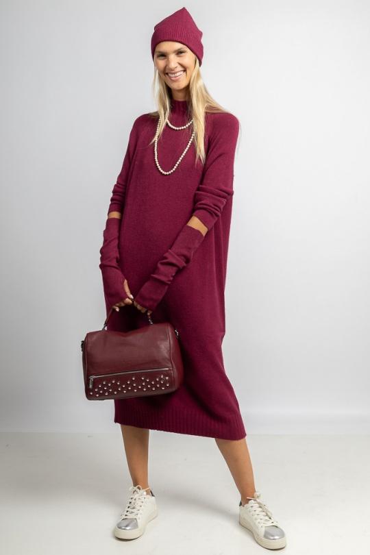 Sacs à main Maroquinerie Bordeaux Max & Enjoy SAC CLOUTÉS BOWLING  - EL-006 Efashion Paris