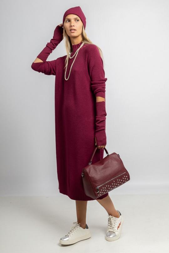 Sacs à main Maroquinerie Bordeaux Max & Enjoy SAC CLOUTÉS BOWLING  - EL-006 Efashion Paris