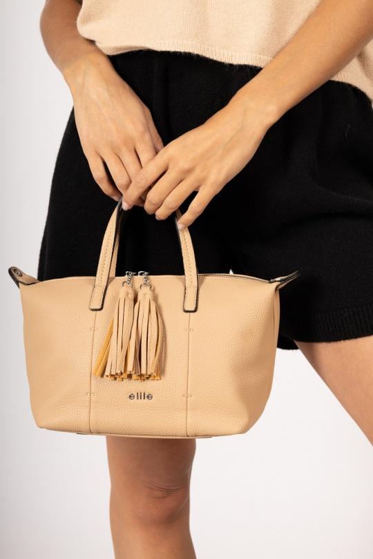 Handbags Bags Beige Max & Enjoy SAC À MAIN - EL- 045 Efashion Paris