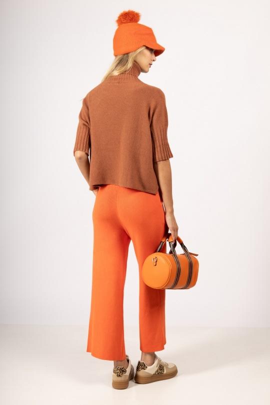 Pantalons Femme Kaki Max & Enjoy PANTALON LARGE EN MAILLE SANS COUTURE - Y52005 Efashion Paris