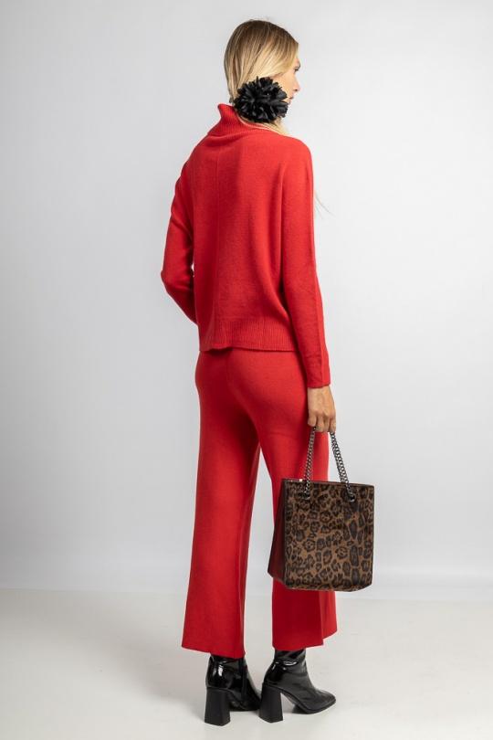 Pantalons Femme Kaki Max & Enjoy PANTALON LARGE EN MAILLE SANS COUTURE - Y52005 Efashion Paris