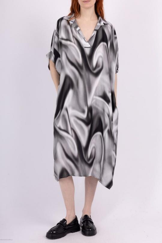 Vestidos a media pierna Mujer Black Max & Enjoy ROBE IMPRIMÉE TIE AND DYE 8782 Efashion Paris