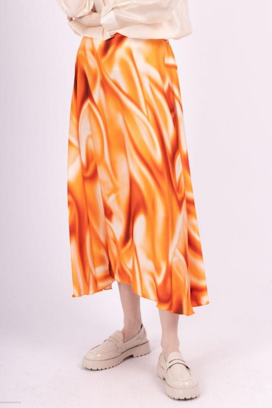 Jupes Femme Orange Max & Enjoy JUPE TIE AND DYE 7577 Efashion Paris