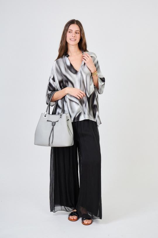 Ensembles Femme Noir Max & Enjoy OUTFIT (SET TOTAL LOOK) BLOUSE ET PANTALON 8777-30226 Efashion Paris