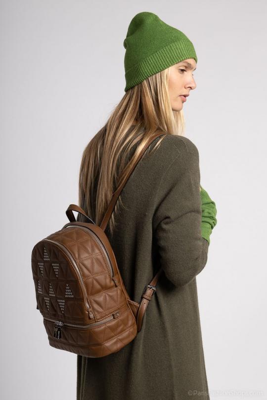Sac à dos Maroquinerie Marron foncé Max & Enjoy SD1211/3 Efashion Paris