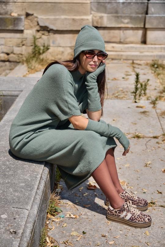 Robes longues Femme Vert Max & Enjoy ROBE PULL SANS COUTURE 570130 Efashion Paris
