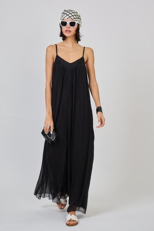 Combinaisons Femme Vert d eau Max & Enjoy COMBINAISON PANTALON EN SOIE MÉLANGÉE EFFET VAPOREUX 30237 Efashion Paris