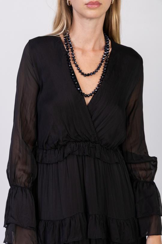 Robes longues Femme Bleu ciel Max & Enjoy ROBE LONGUE EN SOIE MÉLANGÉE 33098 Efashion Paris