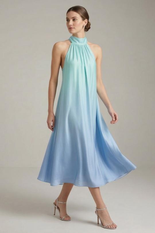 Robes mi-longues Femme Rose Max & Enjoy ROBE EN SOIE MÉLANGÉE 34257 Efashion Paris