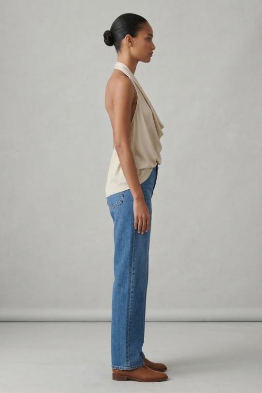 Tops Femme Jaune Max & Enjoy TOP  DOS NUS EN SOIE MÉLANGÉE 34229 Efashion Paris