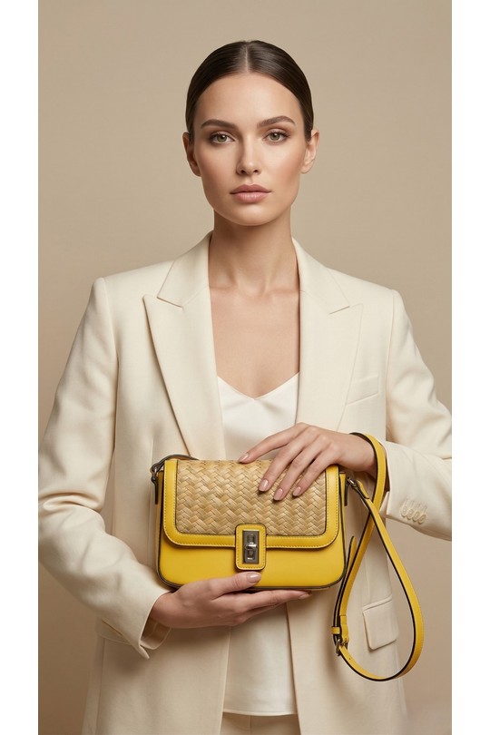 Shoulder bags Bags Yellow Max & Enjoy XC3126 Efashion Paris