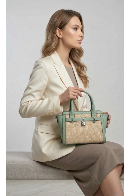 Sacs à main Maroquinerie Vert d eau Max & Enjoy W3129C Efashion Paris