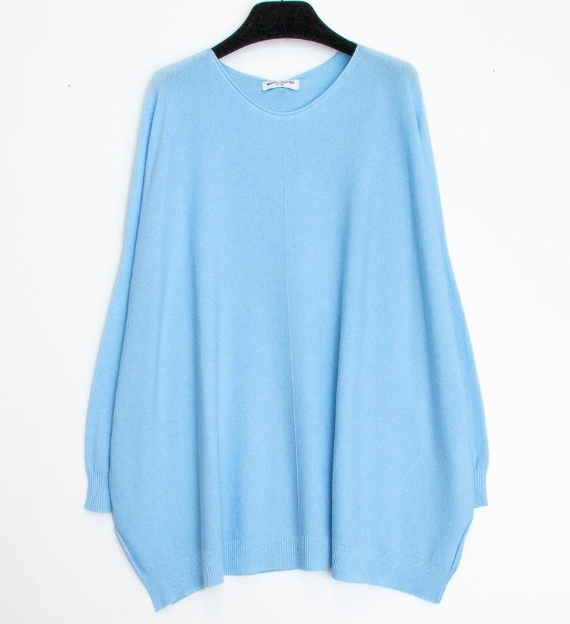 Pulls Femme Bleu Max & Enjoy Y82058  PULL SANS COUTURE #c Efashion Paris