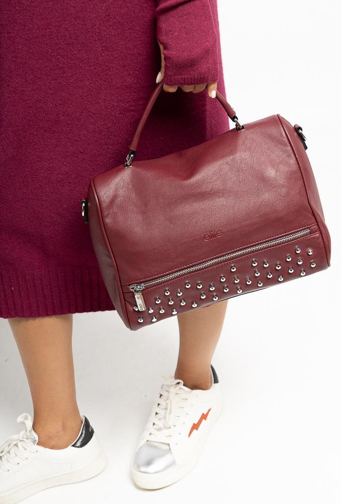 Sacs à main Maroquinerie Bordeaux Max & Enjoy SAC CLOUTÉS BOWLING  - EL-006 #c Efashion Paris