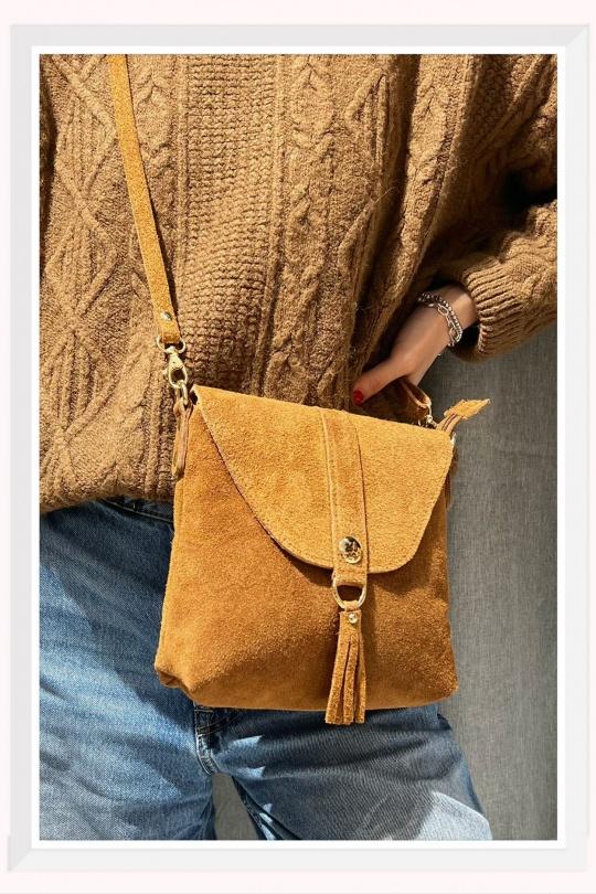 Sacs à bandoulière Maroquinerie Camel Z ET Z I -Bag  C1037 Efashion Paris