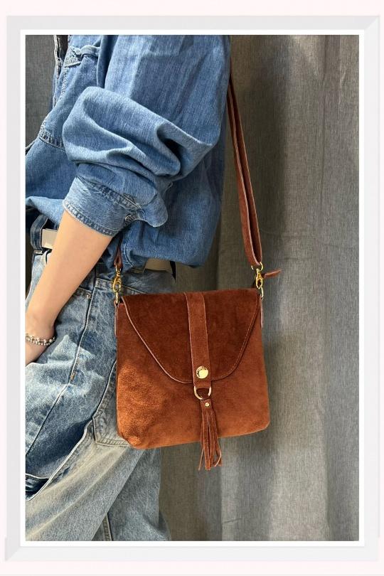 Sacs à bandoulière Maroquinerie Camel Z ET Z I -Bag  C1037 Efashion Paris