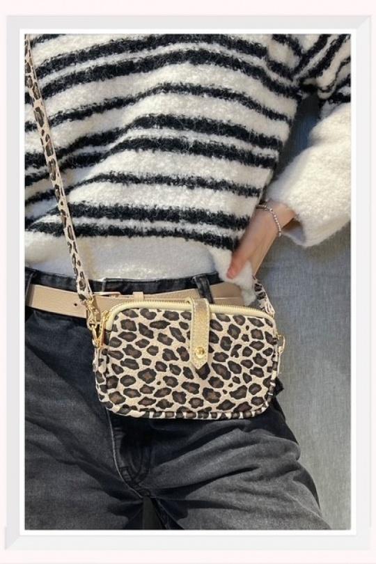 Shoulder bags Bags Tan leopard Z ET Z I -Bag  C10035 Efashion Paris
