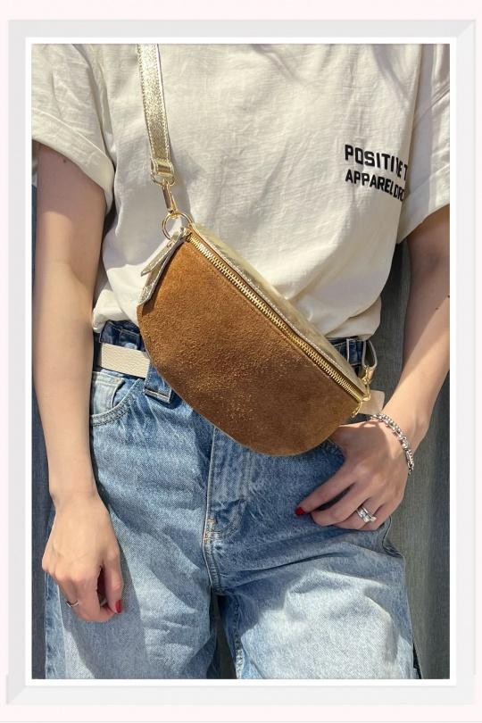 Sacs bananes Maroquinerie Camel Z ET Z I -Bag  C10350 Efashion Paris