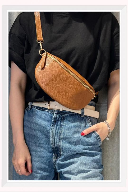 Sacs bananes Maroquinerie Camel Z ET Z I -Bag  C1035 Efashion Paris