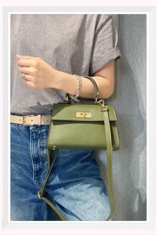 Sacs à bandoulière Maroquinerie Kaki Z ET Z I -Bag  C2133 Efashion Paris
