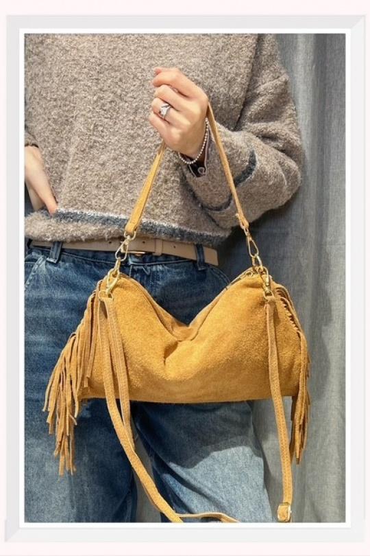 Sacs à bandoulière Maroquinerie Camel Z ET Z I -Bag  C2052 Efashion Paris