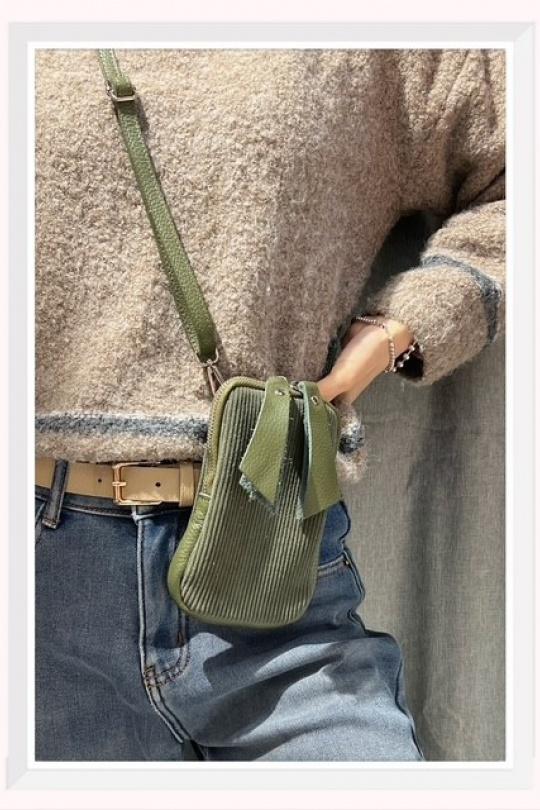 Pochettes Maroquinerie Kaki Z ET Z I -Bag  C10036 Efashion Paris