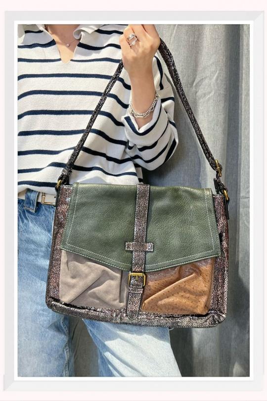 Sacs à main Maroquinerie Kaki Z ET Z I -Bag  LK-H7071 Efashion Paris