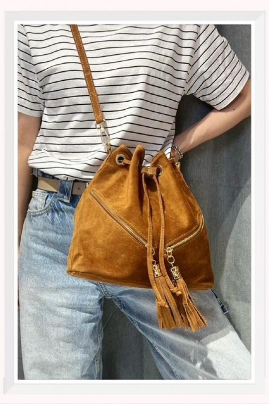Sacs à bandoulière Maroquinerie Camel Z ET Z I -Bag  C02071 Efashion Paris