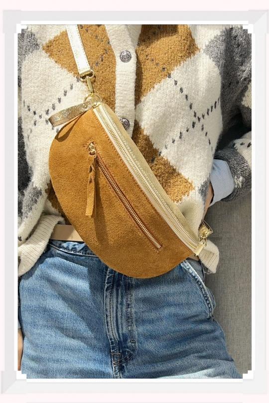 Sacs bananes Maroquinerie Camel Z ET Z I -Bag  C10357 Efashion Paris