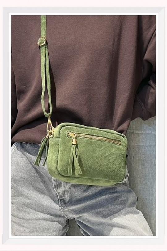 A tracolla Borse Khaki Z ET Z I -Bag  C2056 Efashion Paris