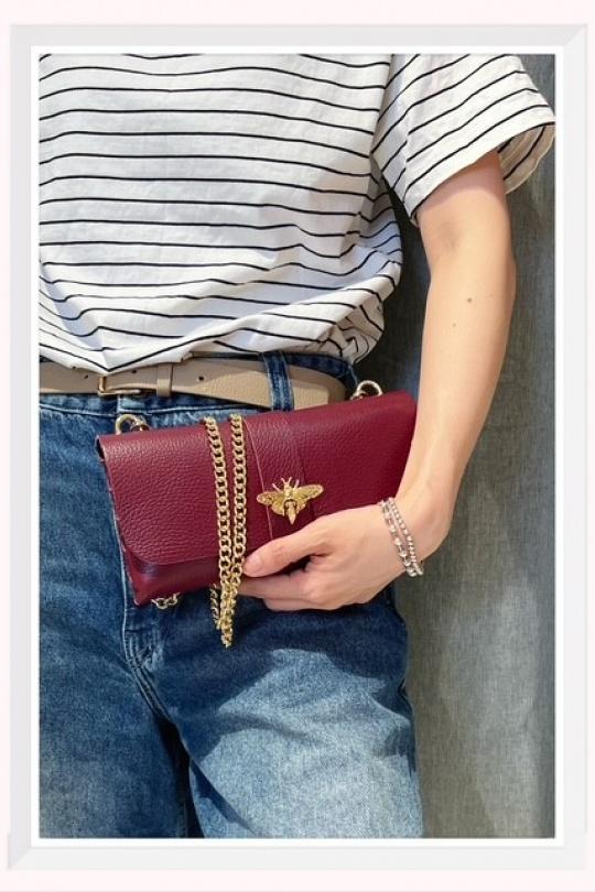 Sacs à bandoulière Maroquinerie Bordeaux Z ET Z I -Bag  C21030 Efashion Paris