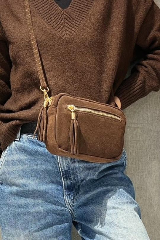 Sacs à bandoulière Maroquinerie Marron Z ET Z I -Bag  C20461 Efashion Paris