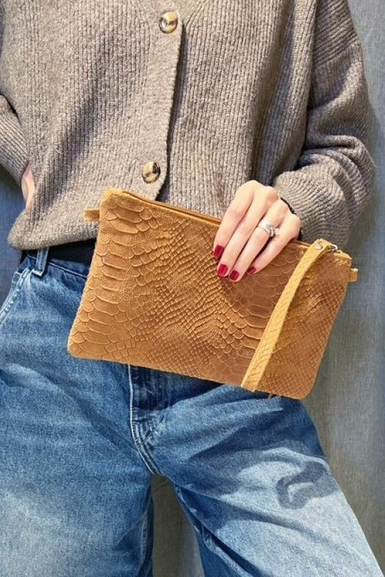 Pochettes Maroquinerie Jaune Z ET Z I -Bag  C1080 Efashion Paris