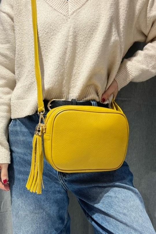 Sacs à bandoulière Maroquinerie Jaune moutarde Z ET Z I -Bag  C2088 Efashion Paris