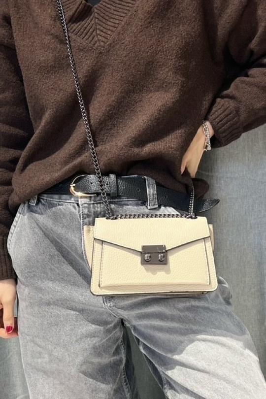 Sacs à bandoulière Maroquinerie Beige Z ET Z I -Bag  C2079 Efashion Paris