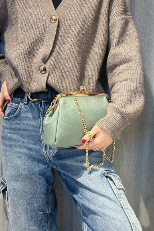 Sacs à bandoulière Maroquinerie Vert clair Z ET Z I -Bag  C1048 Efashion Paris