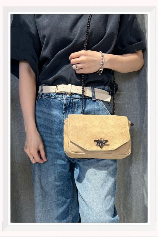 Sacs à bandoulière Maroquinerie Beige Z ET Z I -Bag  C2064A Efashion Paris