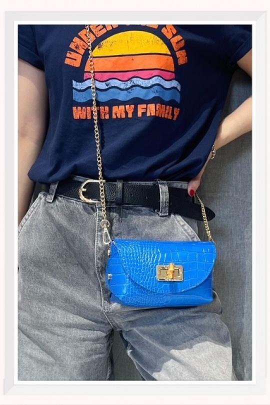 Sacs à bandoulière Maroquinerie Bleu électrique Z ET Z I -Bag  C1006 Efashion Paris