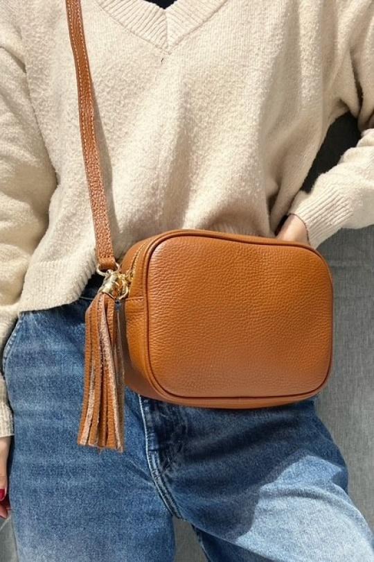 Sacs à bandoulière Maroquinerie Camel Z ET Z I -Bag  C2088 Efashion Paris