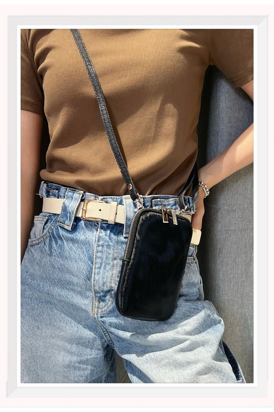 Pochettes Maroquinerie Léopard marron Z ET Z I -Bag  C1002 Efashion Paris