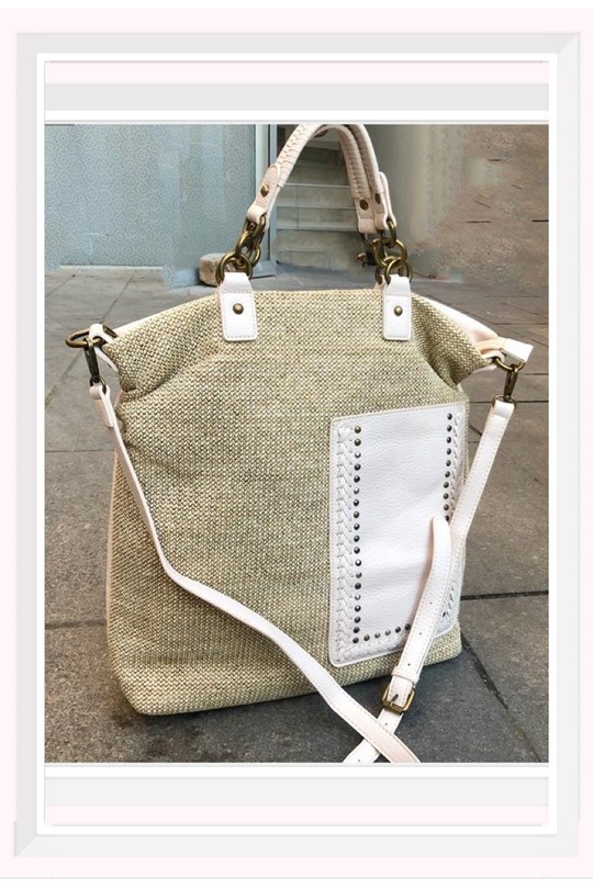 Cabas Maroquinerie Beige Z ET Z I -Bag  LK-H7116 Efashion Paris