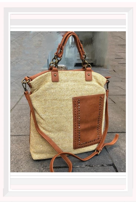 Cabas Maroquinerie Beige Z ET Z I -Bag  LK-H7116 Efashion Paris