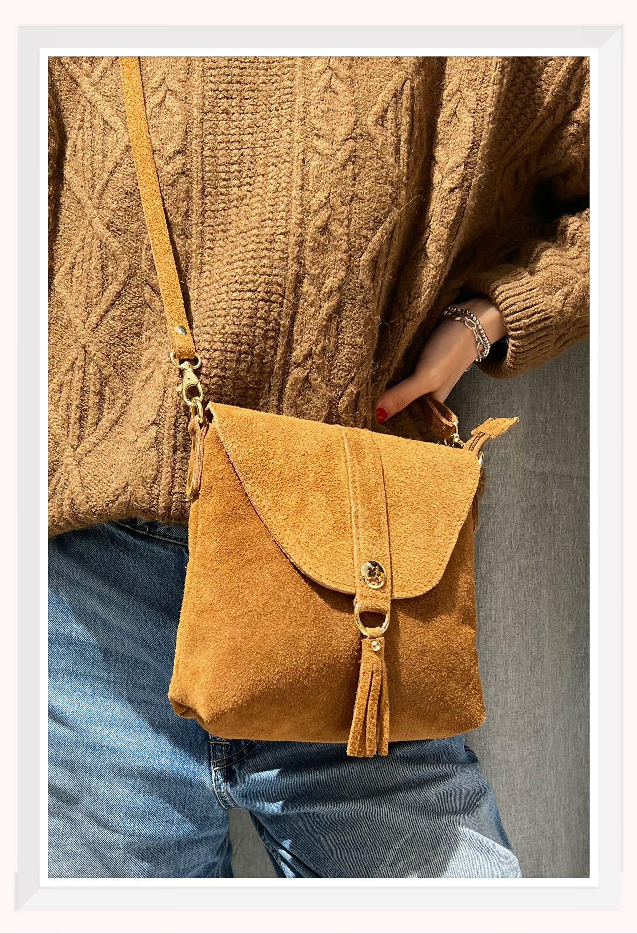 Sacs à bandoulière Maroquinerie Camel Z ET Z I -Bag  C1037 #c Efashion Paris