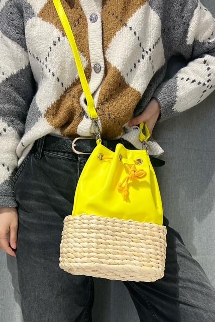 Sacs à bandoulière Maroquinerie Jaune Z ET Z I -Bag  LK-19149 #c Efashion Paris