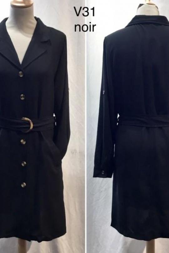 Trench coats Women Black J STARS V31 Efashion Paris