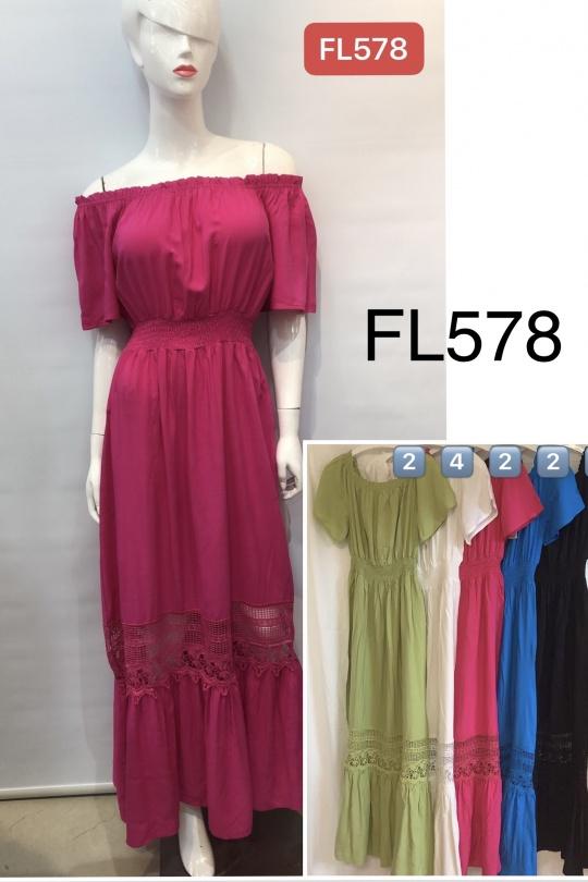 Abiti maxi Donna Colori mescolati J STARS FL578 Efashion Paris