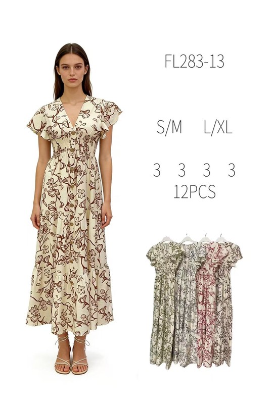 Robes longues Femme Couleurs mélangées J STARS FL283-13 Efashion Paris